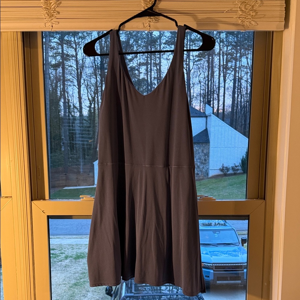 aerie OFFLINE Scoop-Neck Navy Tank Dress